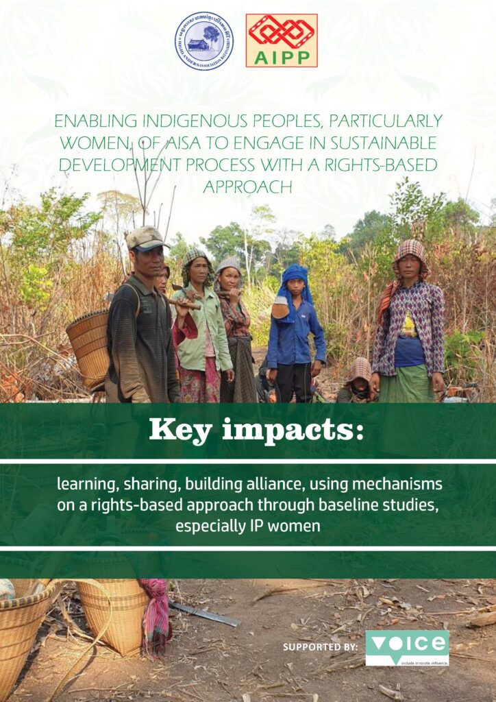 Enabling indigenous peoples, particularly women, of Asia to engage in sustainable development process with a rights-based approach
