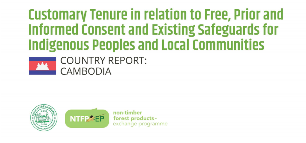 Customary Tenure in relation to Free, Prior and Informed Consent and Existing Safeguards for Indigenous Peoples and Local Communities