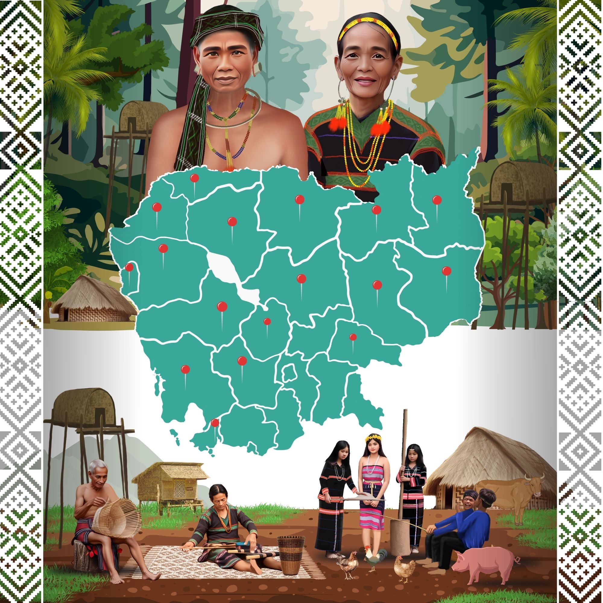 Logo for Report 2024 - : National Report on the Demographic and Socio-Economic Situation of Indigenous Peoples in Cambodia (Updated 2024)